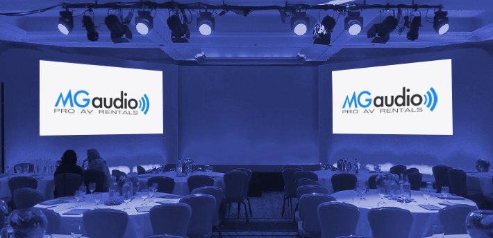 Corporate av projector screen hire